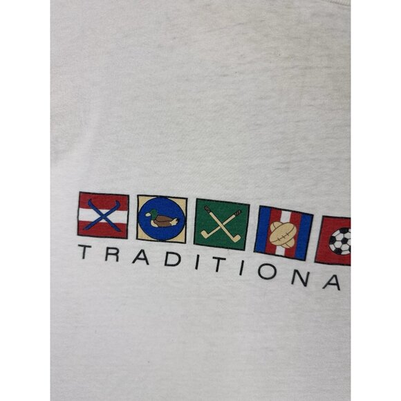 Vintage 90's Saks Fifth Avenue Traditional Sport Rare White Shirt Promo XL Art T - Picture 5 of 12